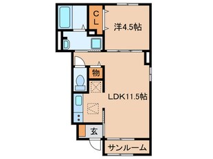 リュニック唯Ⅰの物件間取画像